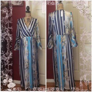 Mirror Image bell sleeve maxi dress